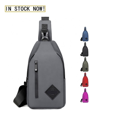 Buy Customized Waterproof Chest Bags With USB Charging Port Crossbody Sling Bag online manufacture