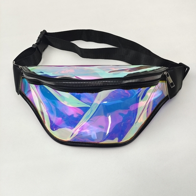 Buy Laser Clear Pvc Holographic Fanny Pack Waist Bag Waterproof Waist Bag online manufacture