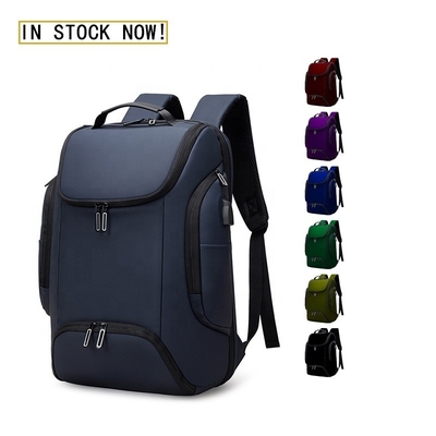 Customized Men 15.6 Inch Smart Work Backpack Laptop Bag With USB Charging Port