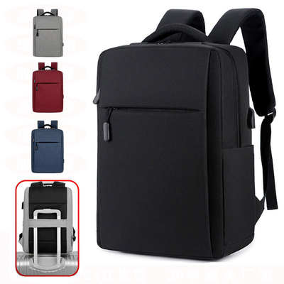 Wholesale Custom LOGO Waterproof Oxford School Bag Unisex Travel Business Computer Laptop Backpack Bag With USB Charging