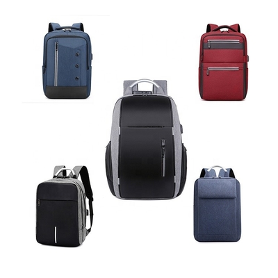 Sympathybag High quality custom logo backpack designer backpack men's business anti-theft usb laptop rucksack with reflective