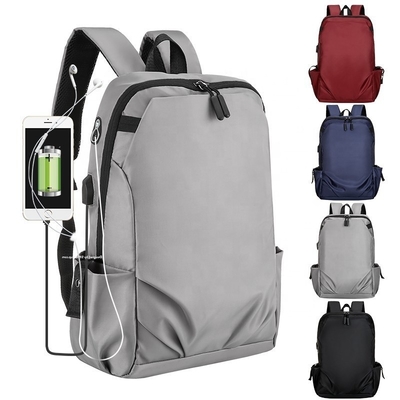 OEM Logo Lightweight Travel Backpack Waterproof Anti Theft Laptop Bag With USB