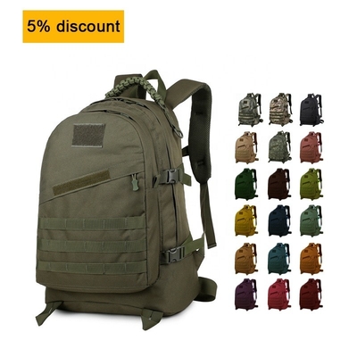 OEM Logo Unisex Tactical Hiking Backpacks 45L Gym Bag Rucksack Multifunctional