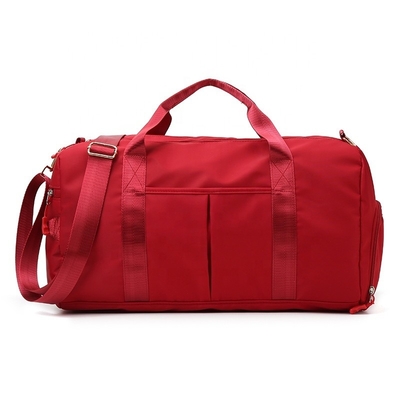 Multiple Color Nylon Travel Bag With Handle Dry And Wet Separation