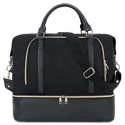 Large Carry On Travel Duffel Bags Weekend Tote Bag With Shoes Pouch For Men Women