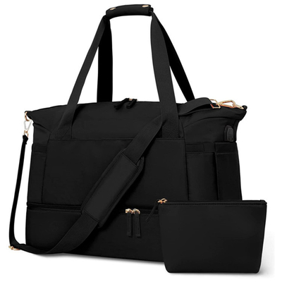 Custom Logo Women Duffel Weekender Bag Sports Tote Bag Foldable Waterproof