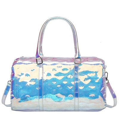 Rainbow Color Sports Travel Bag Men And Women Dazzling Acrylic Chain Handbag