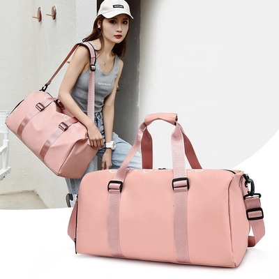 Waterproof Nylon Yoga Gym Bags With Shoe Compartment Sport Bags Custom Logo