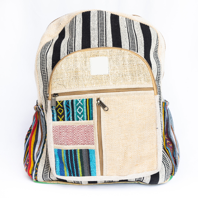 Handmade Hemp Backpack Purse Women Bag Laptop Eco-Friendly and Unique Bag for Adventurers