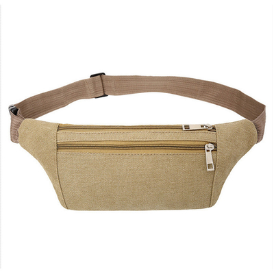Large Capacity Canvas Waist Bag For Men Outdoor Leisure