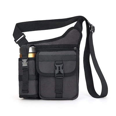 Custom Crossbody Chest Bag With Bottle Holder For Camping Biking Travel Cycling