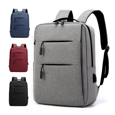 15.6 Inch Nylon Laptop Backpack with USB Port 30x14x40cm