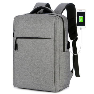 Custom Logo Smart USB Nylon Unisex Laptop Backpack for Business Travel and Outdoor Adventures